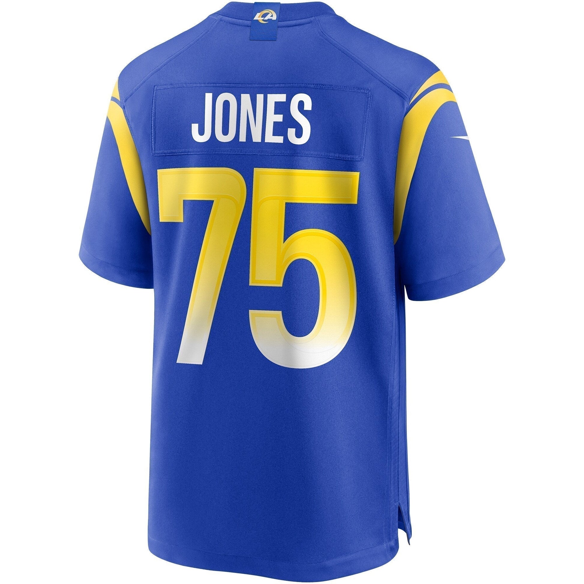Deacon Jones Los Angeles Rams Game Retired Jersey - Royal football jersey product view 3