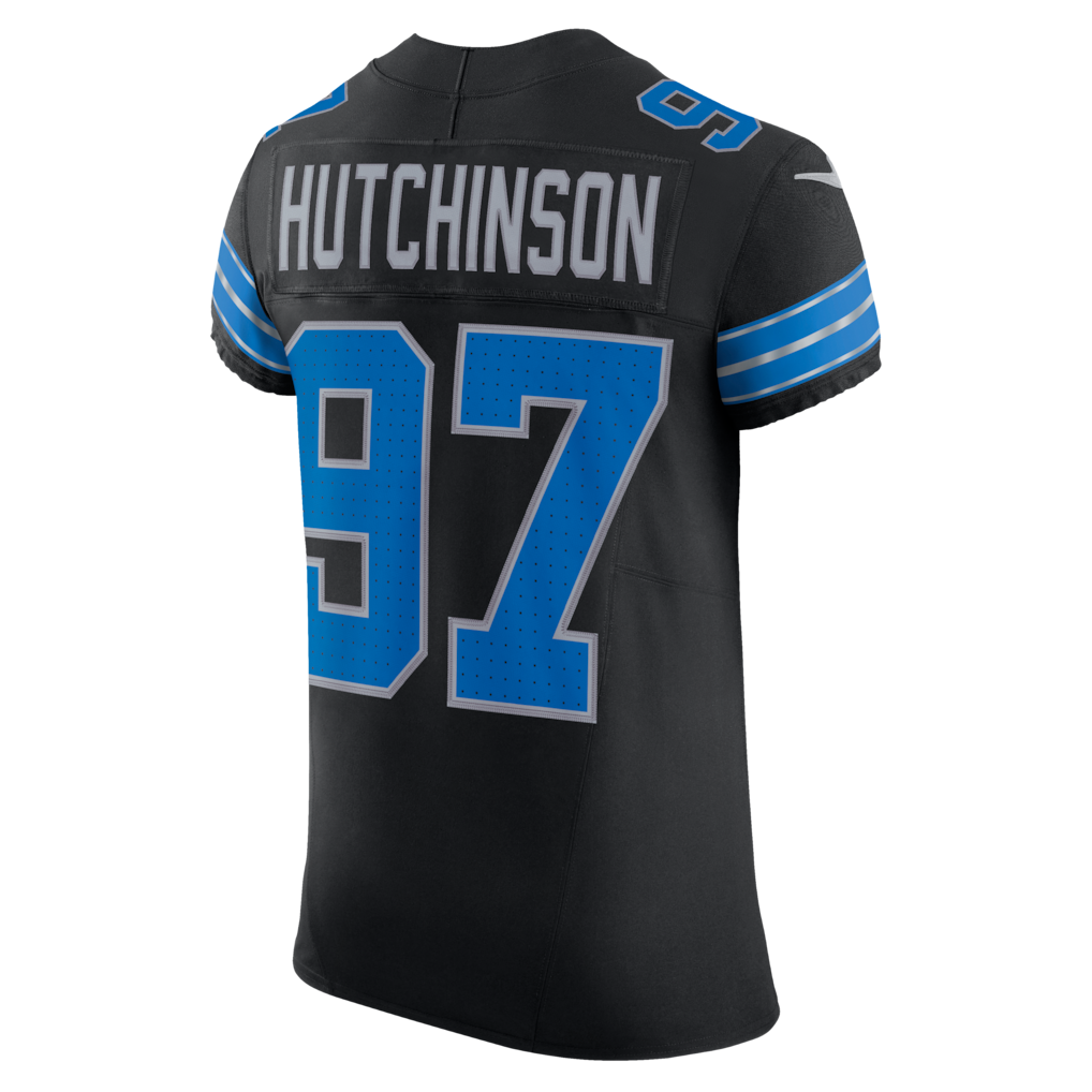 D.Lions #97 Aidan Hutchinson Black Alternate Vapor F.U.S.E. Elite Jersey football jersey product view 1