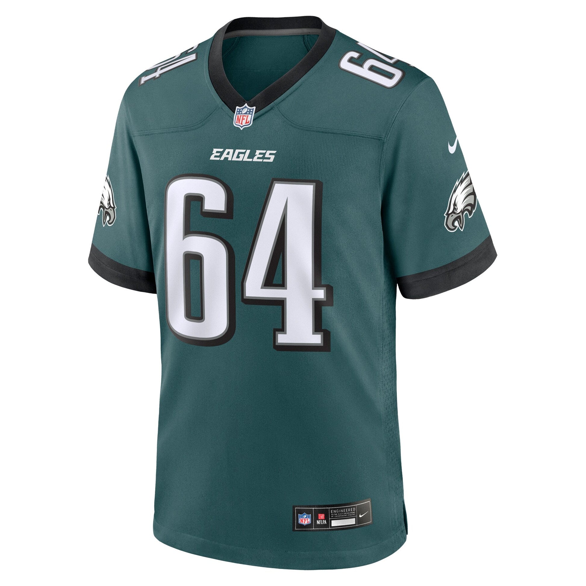 Brett Toth Philadelphia Eagles Game Jersey - Midnight Green football jersey product view 2