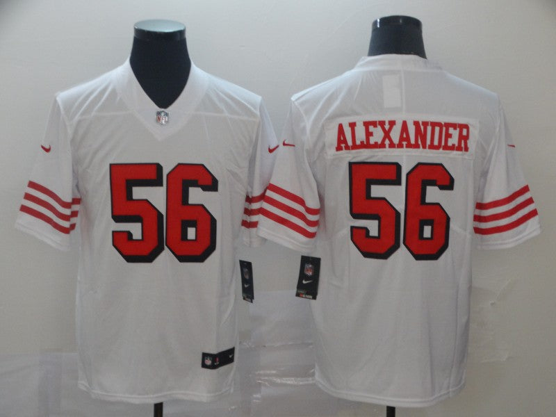 Men's San Francisco 49ers Kwon Alexander White Game Player Jersey football jersey product view 1