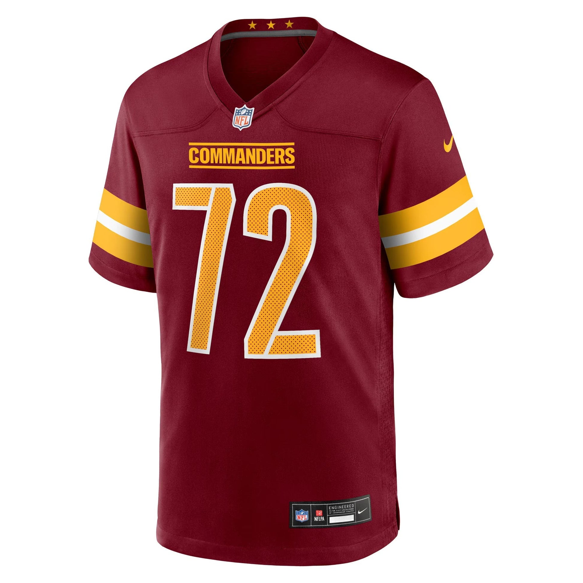 Washington Commanders Josh Conerly Jr. Burgundy 2025 NFL Draft First Round Pick Game Jersey football jersey product view 1