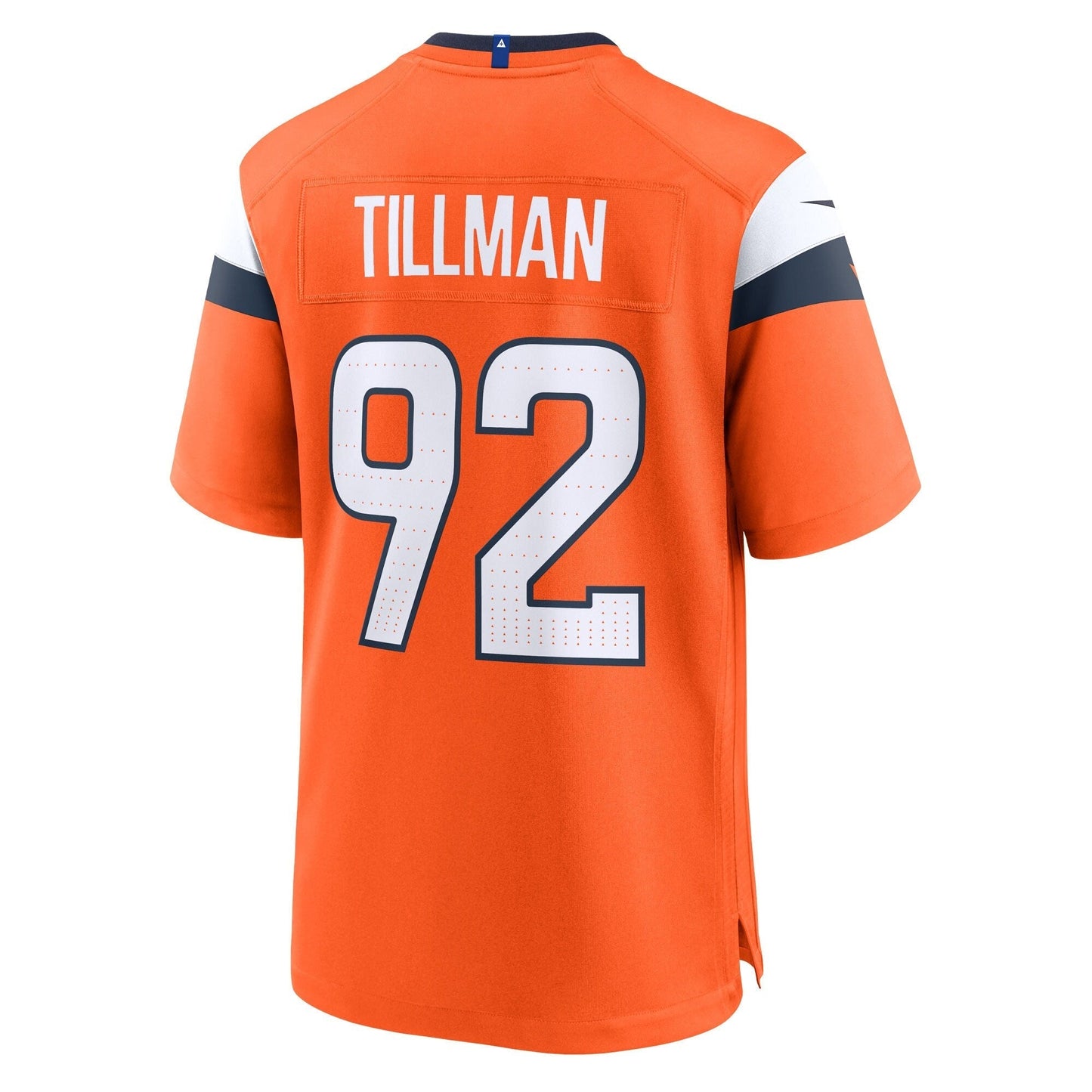 Denver Broncos Dondrea Tillman Orange Team Game Jersey football jersey product view 2