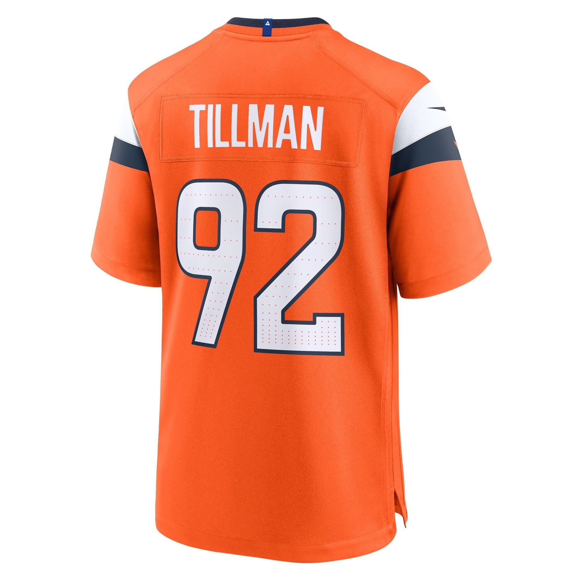 Denver Broncos Dondrea Tillman Orange Team Game Jersey football jersey product view 2