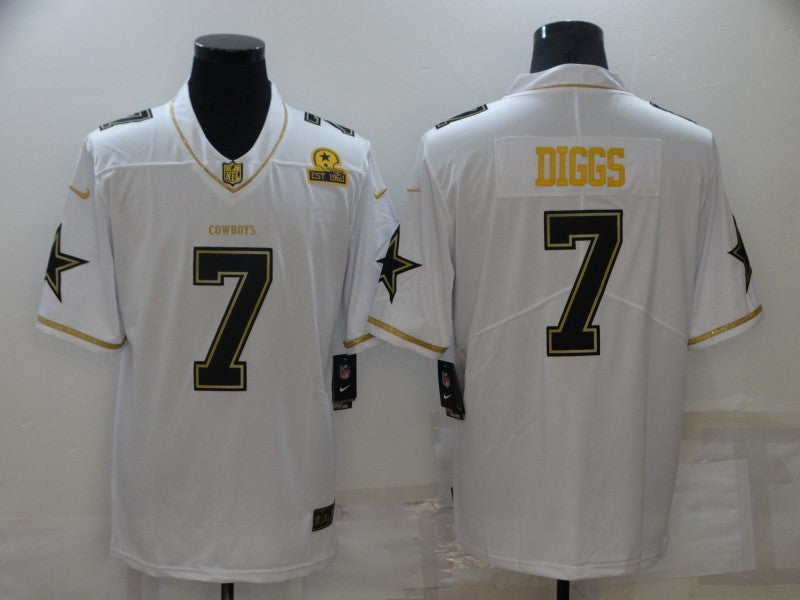 Men's Dallas Cowboys Trevon Diggs #7 White Player Game Jersey1 football jersey product view 1