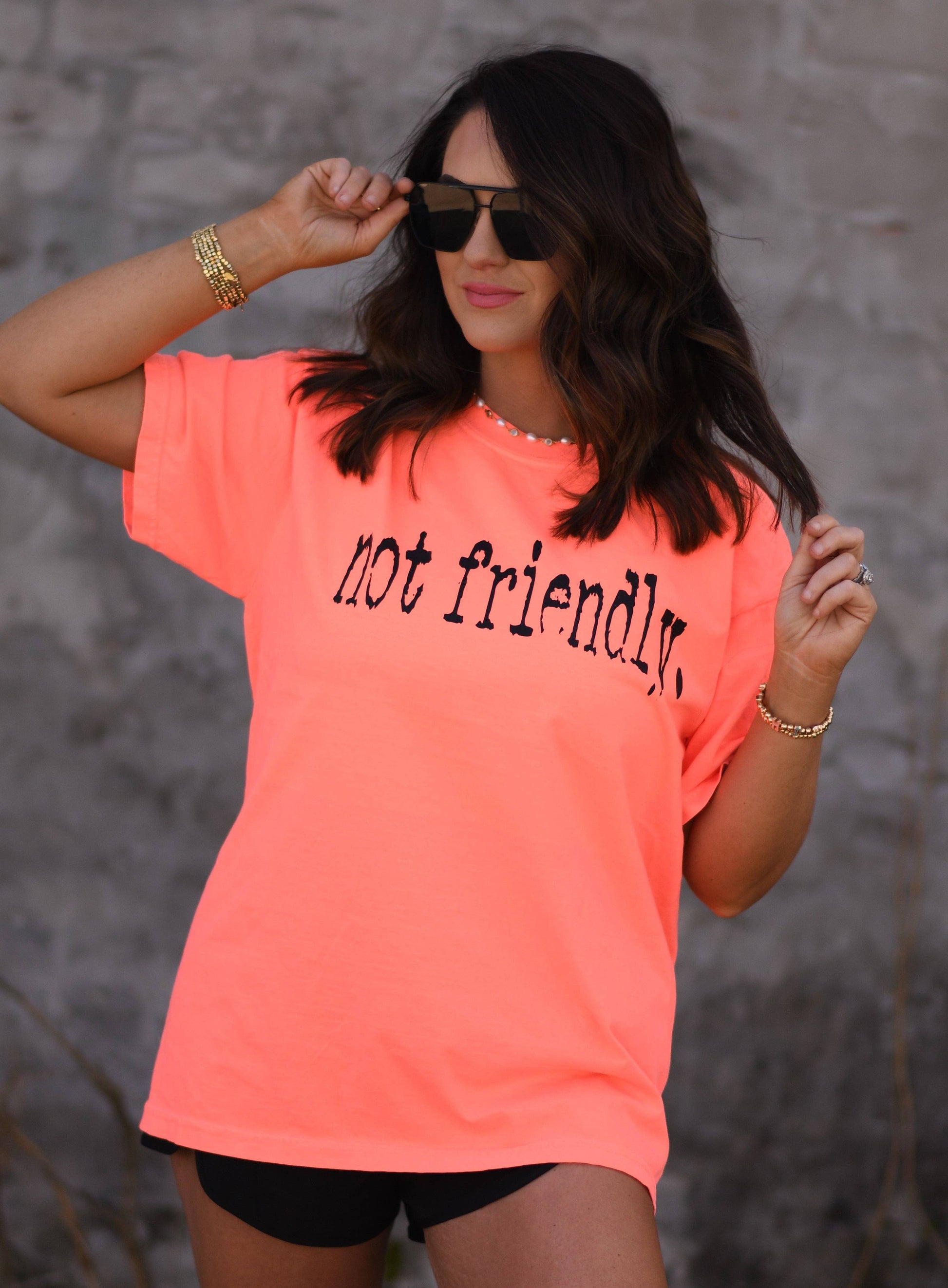 Not Friendly Tee Unisex T-shirt, Sweatshirt, Hoodie, Long Sleeve Tee - T-Shirt, Sweatshirt, Hoodie