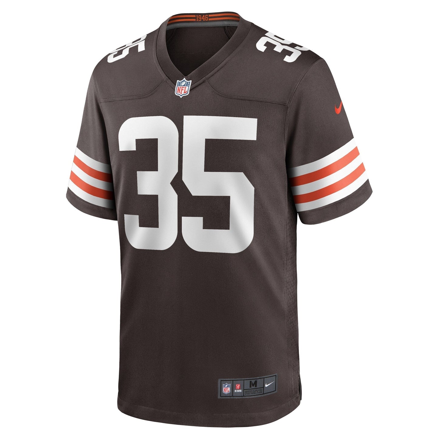 Charlie Thomas Cleveland Browns Team Game Jersey - Brown football jersey product view 2