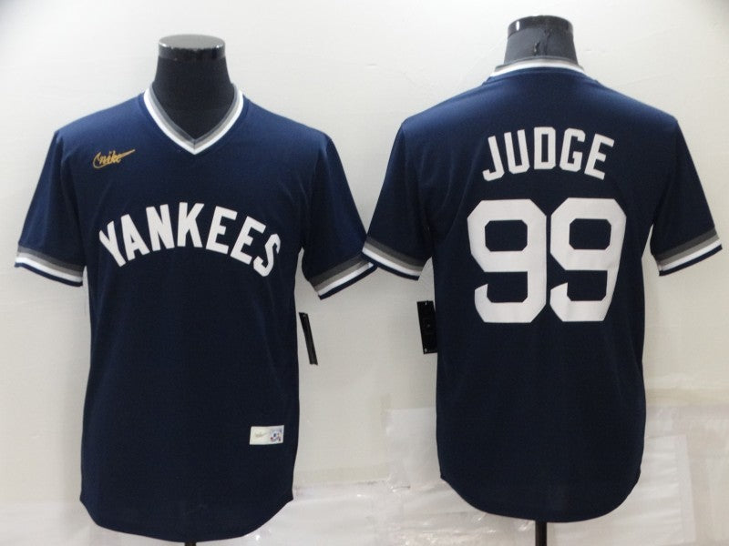 Men's New York Yankees Aaron Judge Navy Authentic Game Jersey baseball jersey product view 1