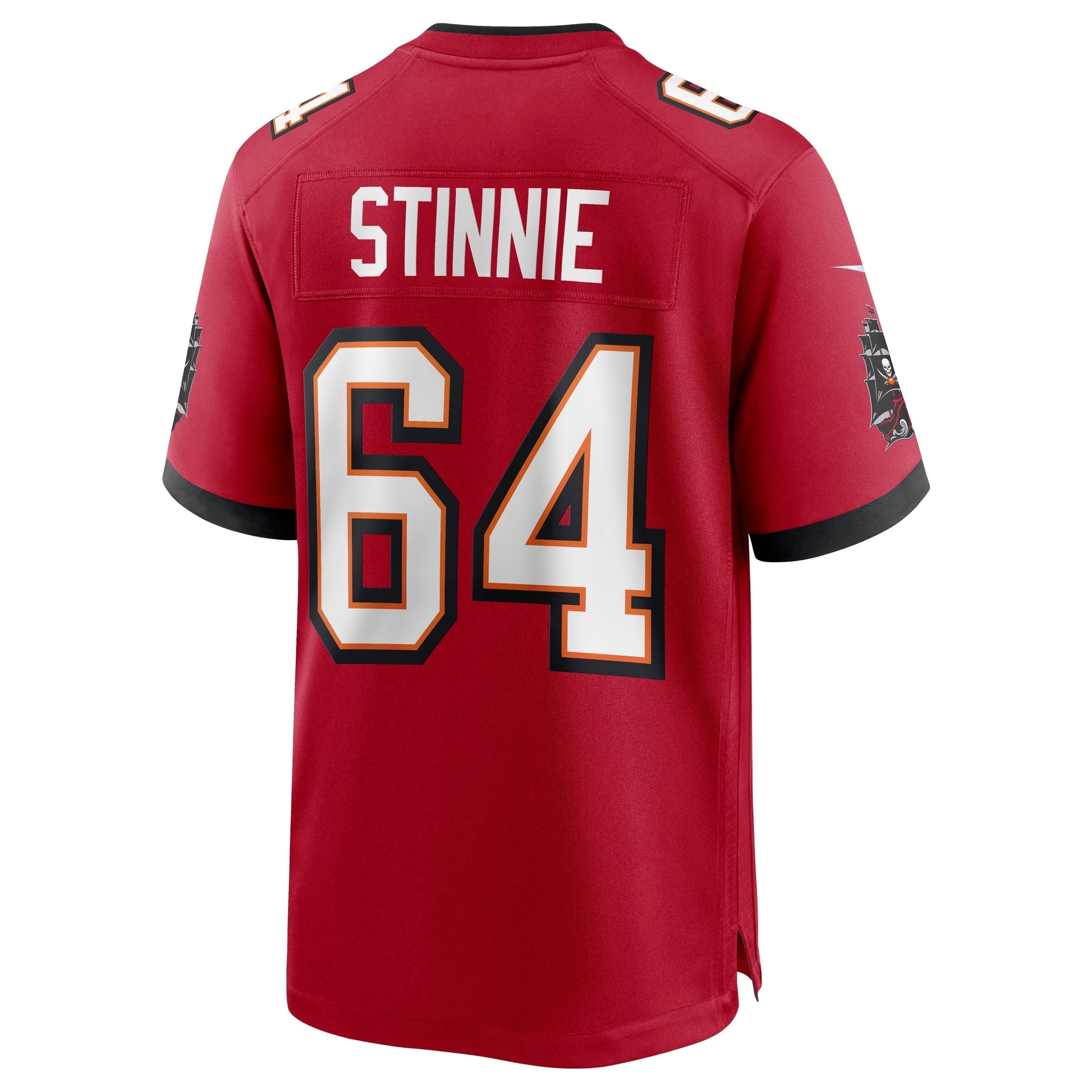 Aaron Stinnie Tampa Bay Buccaneers Game Jersey - Red football jersey product view 3