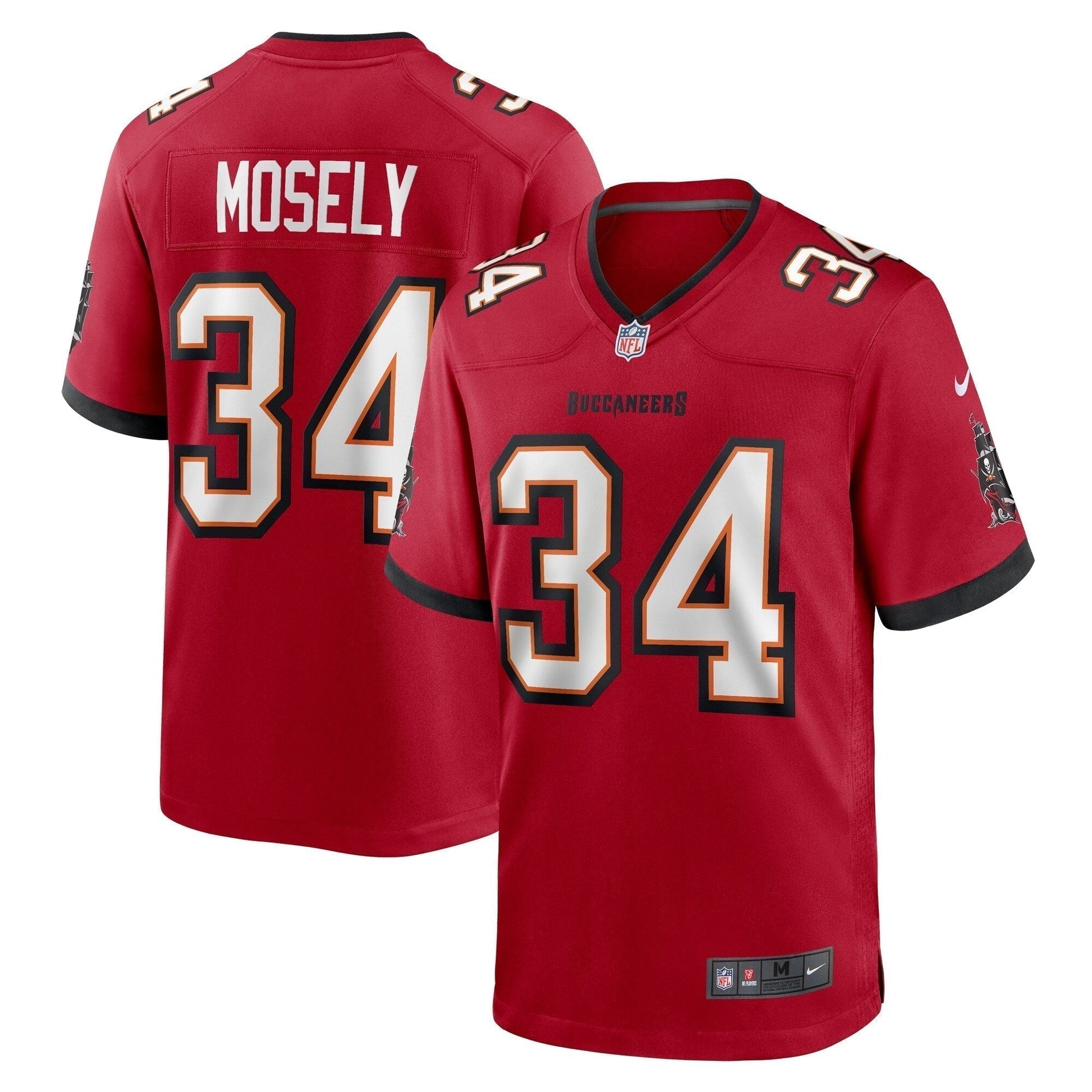 Quandre Mosely Tampa Bay Buccaneers Game Jersey - Red football jersey product view 1