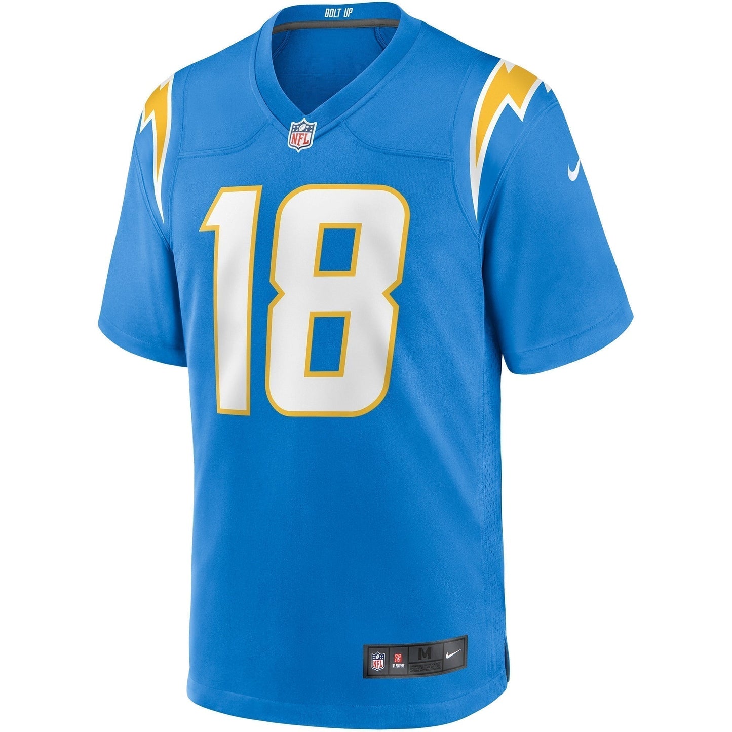 Charlie Joiner Los Angeles Chargers Game Retired Jersey - Powder Blue football jersey product view 2