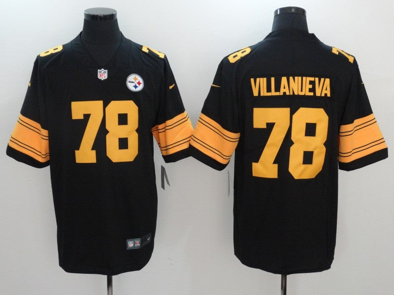 Men's Pittsburgh Steelers Alejandro Villanueva Black Alternate Legend Jersey football jersey product view 1