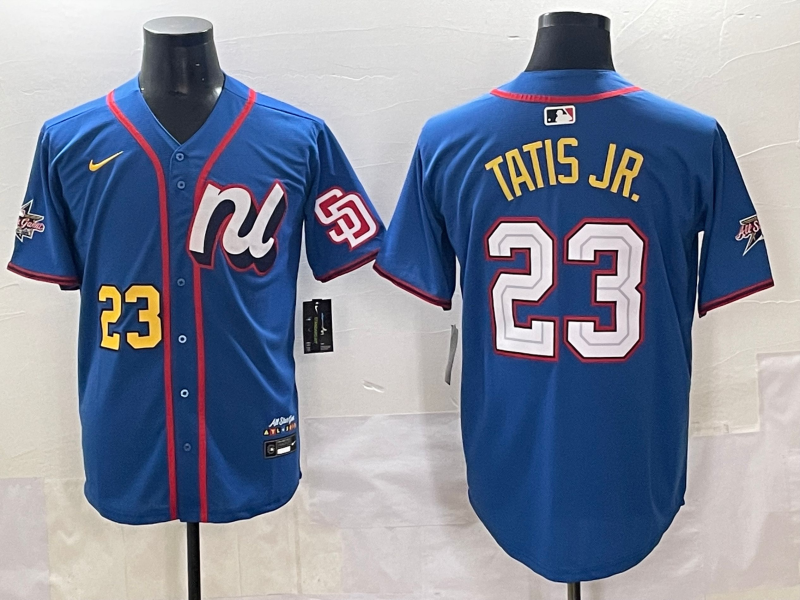 Men's National League Fernando Tatis Jr. #23 Blue 2025 All-Star Edition Limited Player Jersey baseball jersey product view 1