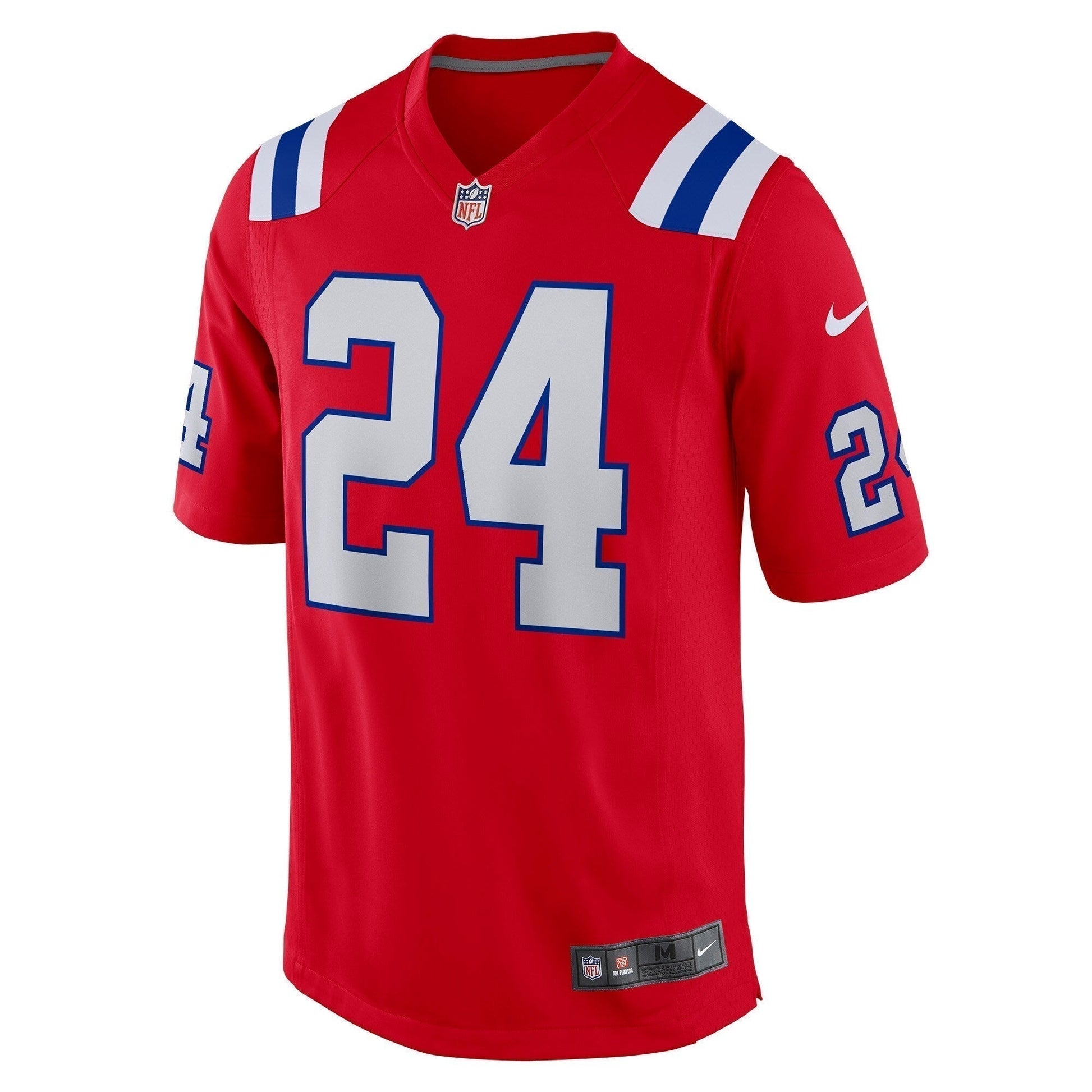Ty Law New England Patriots Retired Alternate Game Jersey - Red football jersey product view 2