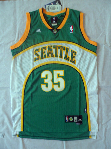 SuperSonics No. 35 Durant Green Retro Fan Edition New Fabric Jersey basketball jersey product view 1