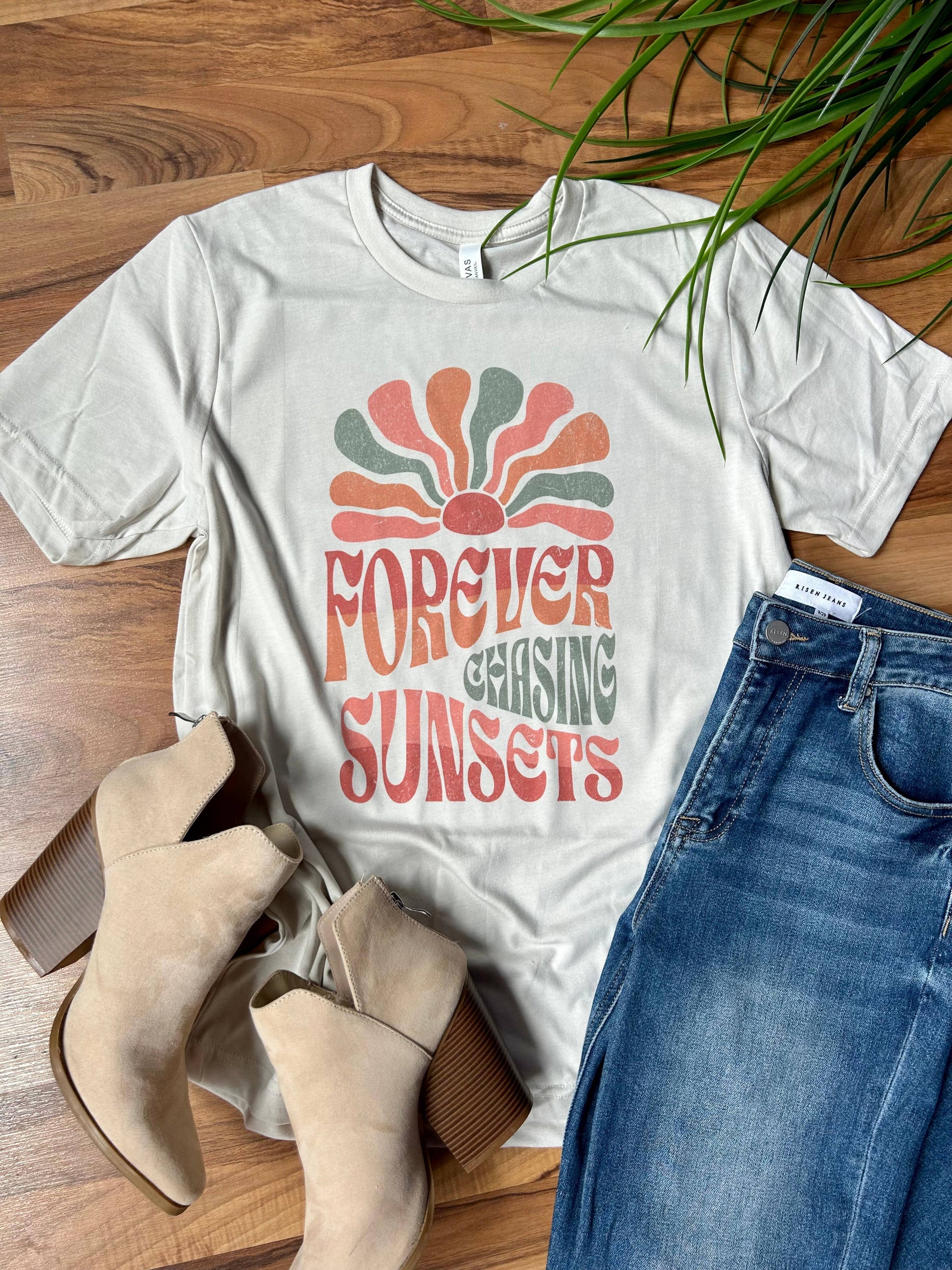 Forever Chasing Sunsets Graphic Tee Unisex T-shirt, Sweatshirt, Hoodie, Long Sleeve Tee - T-Shirt, Sweatshirt, Hoodie