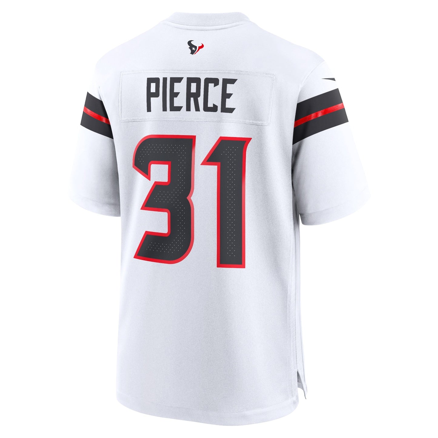 Houston Texans Dameon Pierce White Game Jersey football jersey product view 3