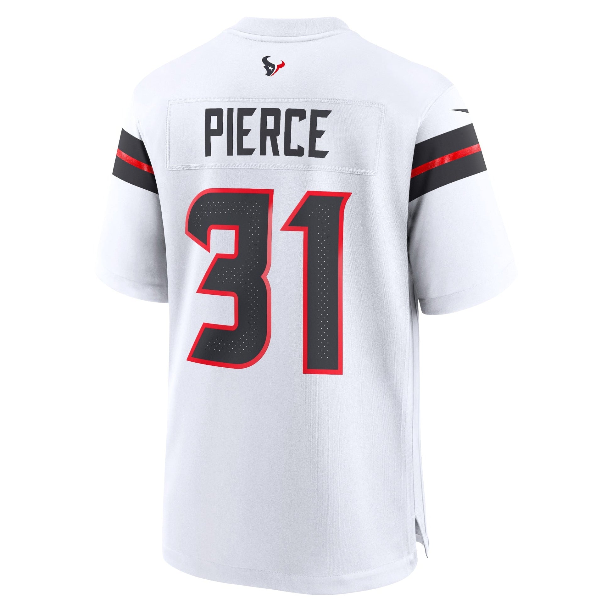 Houston Texans Dameon Pierce White Game Jersey football jersey product view 3