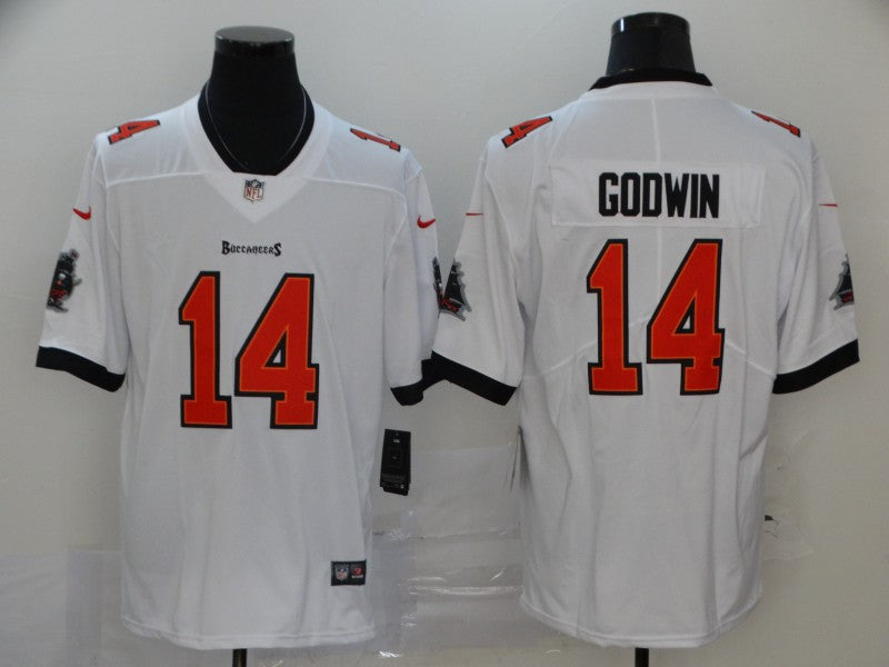 Men's Tampa Bay Buccaneers Chris Godwin White Game Jersey football jersey product view 1