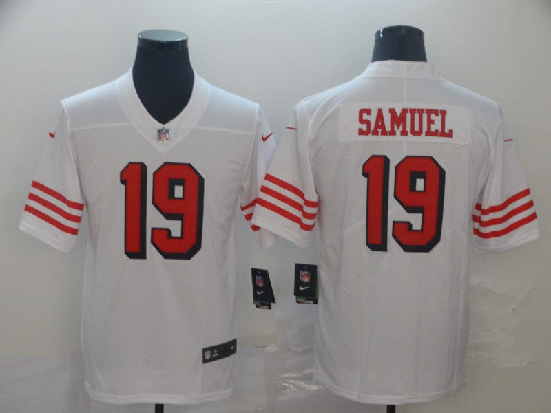 Men's San Francisco 49ers Deebo Samuel White Game Player Jersey football jersey product view 1