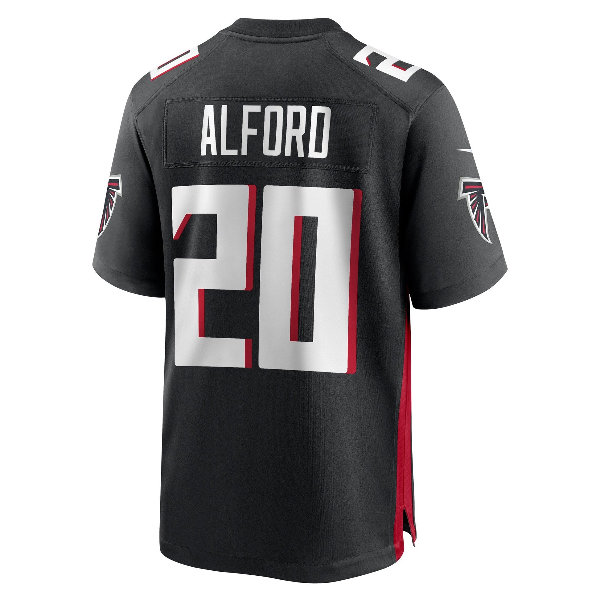 Dee Alford Atlanta Falcons Team Game Jersey - Black football jersey product view 3