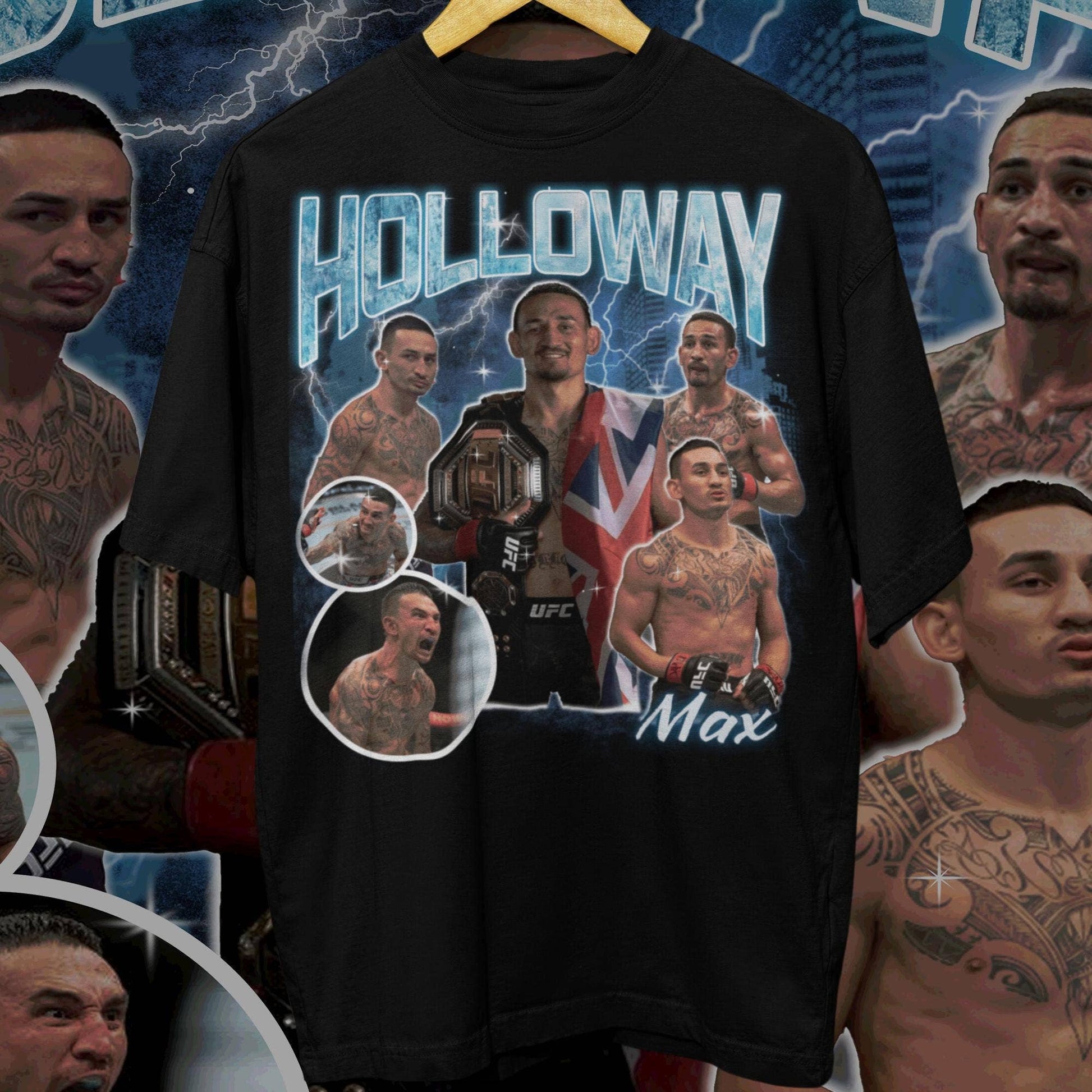 Limited Edition Max Holloway Ufc Retro Vintage Fan T-Shirt Unisex T-shirt, Sweatshirt, Hoodie, Long Sleeve Tee - T-Shirt, Sweatshirt, Hoodie