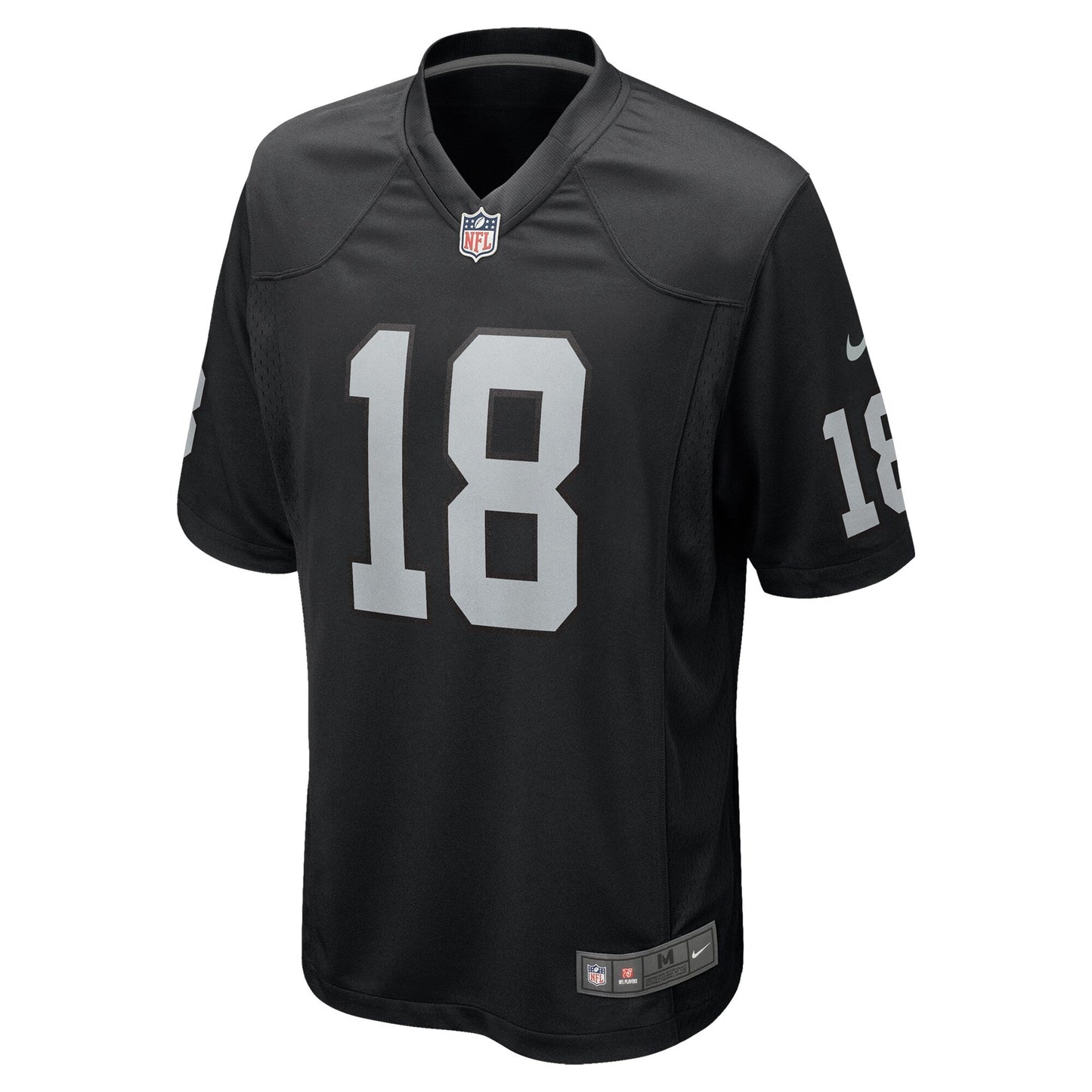 Jack Jones Las Vegas Raiders Team Game Jersey - Black football jersey product view 2