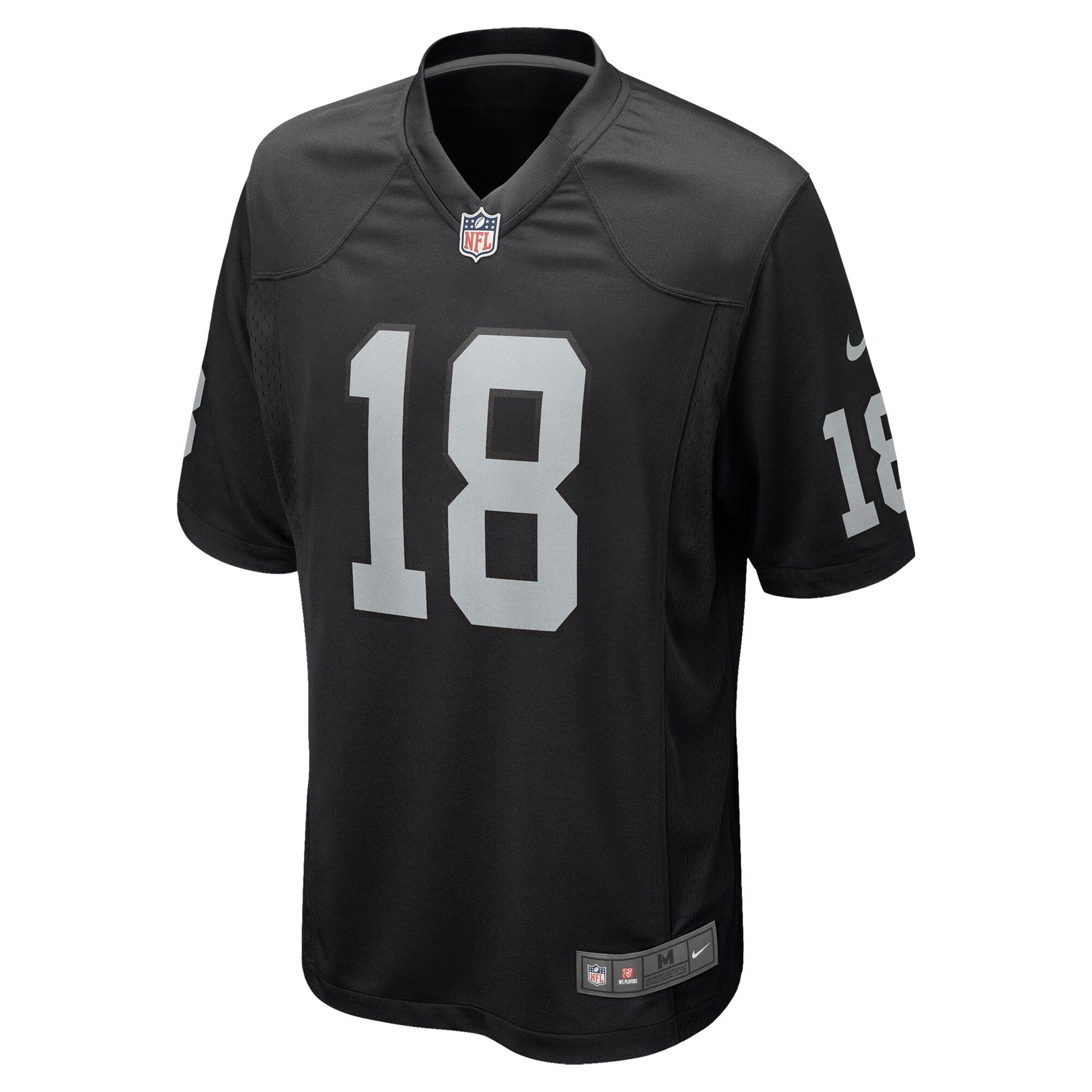 Jack Jones Las Vegas Raiders Team Game Jersey - Black football jersey product view 2