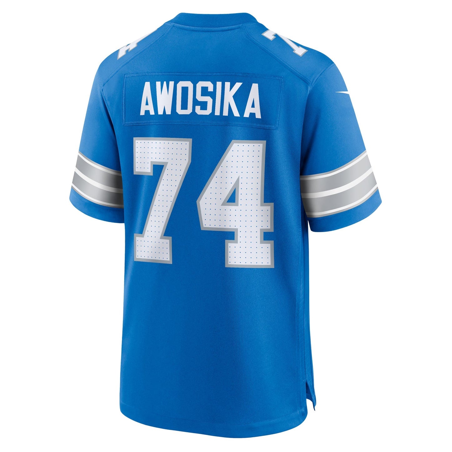 Detroit Lions Kayode Awosika Blue Team Game Jersey football jersey product view 1