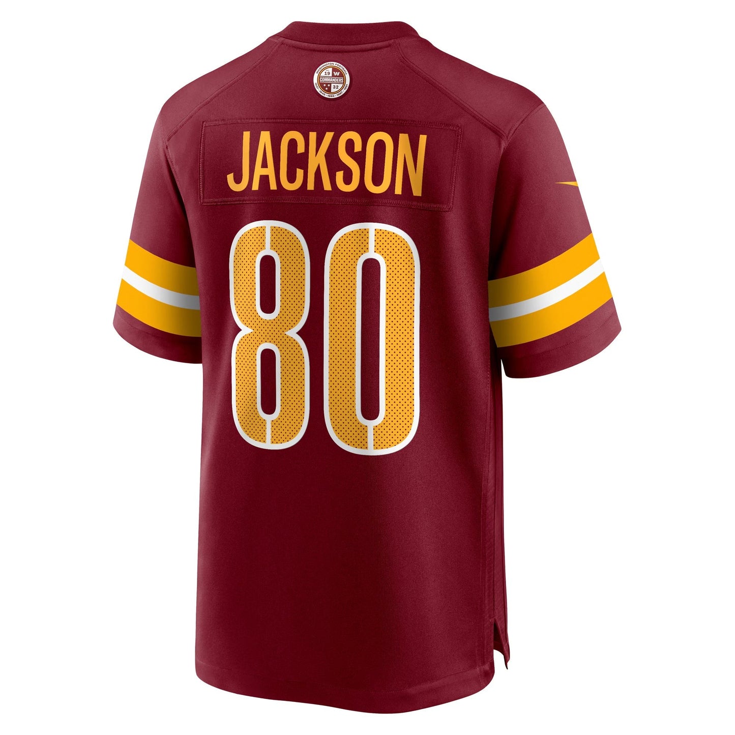 Washington Commanders Tyree Jackson Burgundy Team Game Jersey football jersey product view 1
