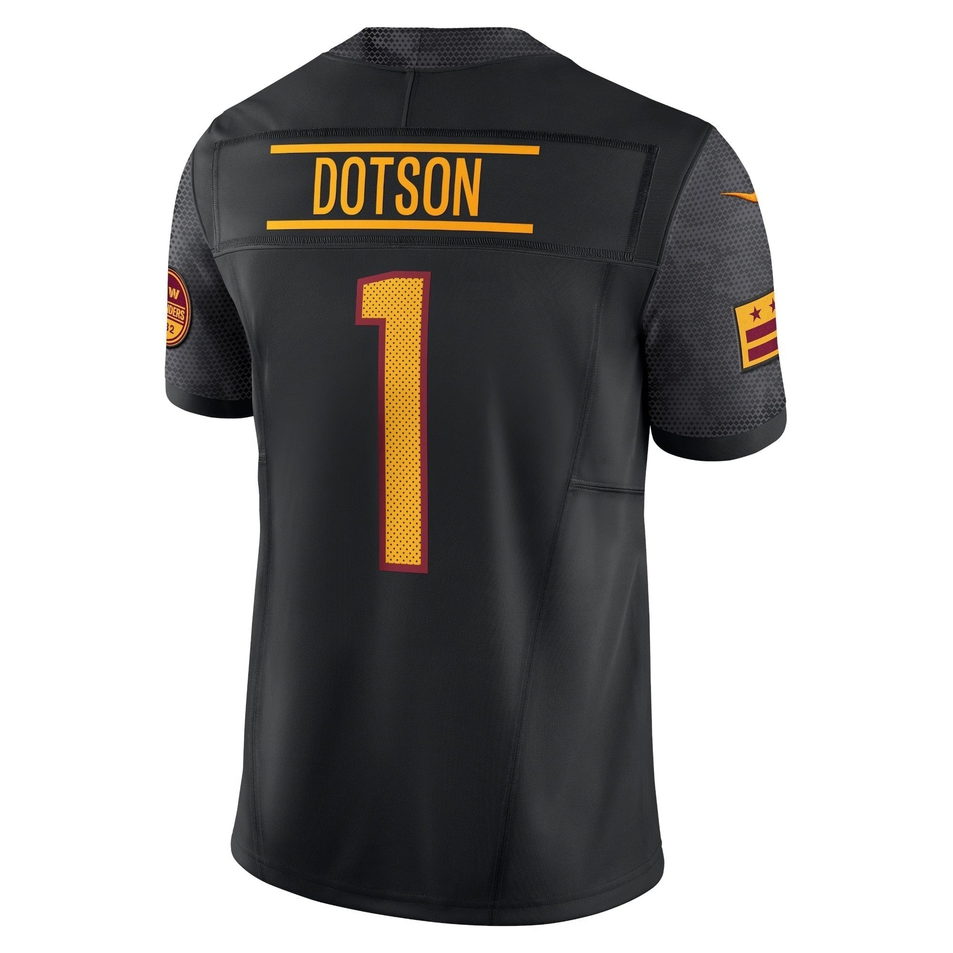 Jahan Dotson Washington Commanders Alternate Vapor F.U.S.E. Limited Jersey - Black football jersey product view 3