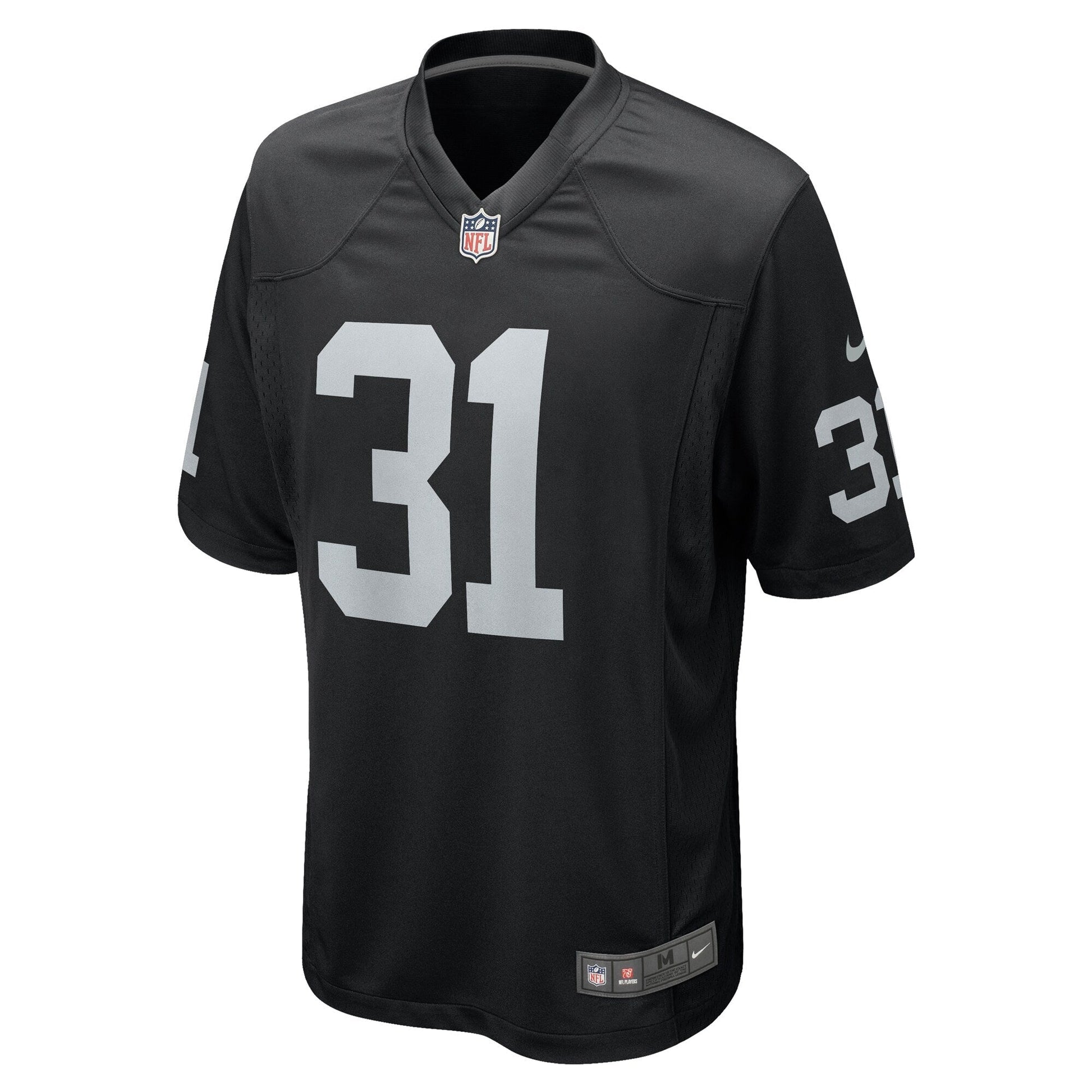Brandon Facyson Las Vegas Raiders Team Game Jersey - Black football jersey product view 2