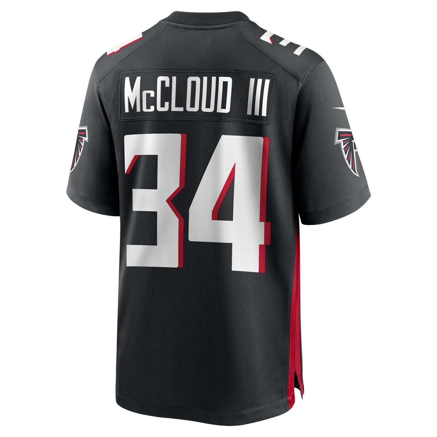 Ray-Ray McCloud III Atlanta Falcons Team Game Jersey - Black football jersey product view 3