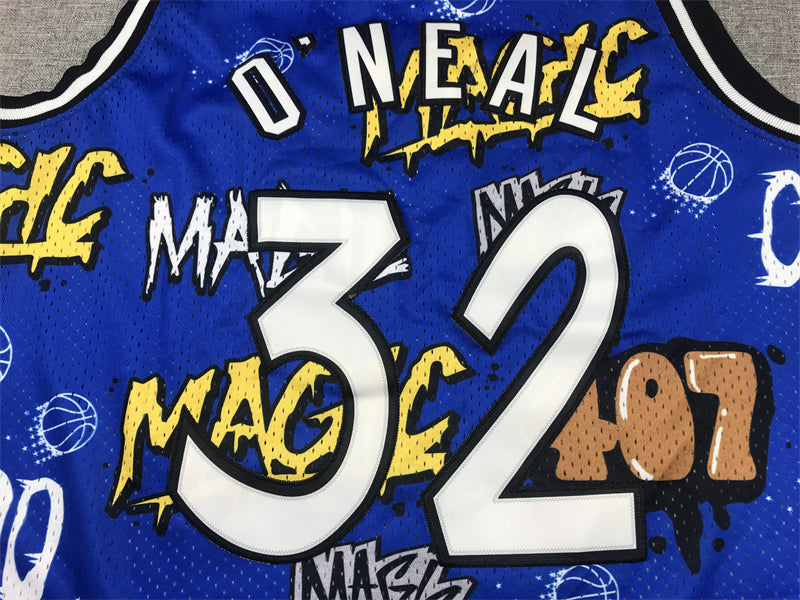 Magic #32 Graffiti Jersey basketball jersey product view 2