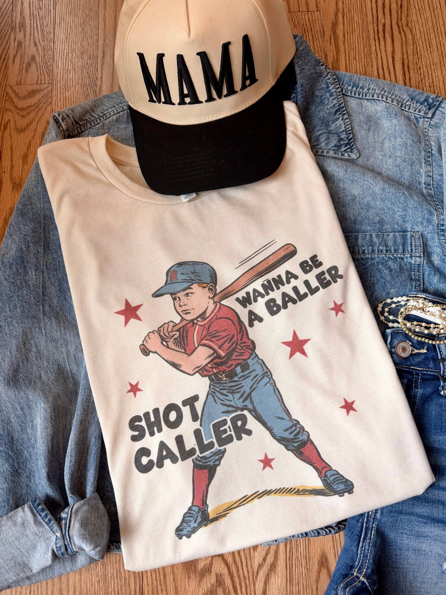 Baseball Shot Caller Graphic Tee Unisex T-shirt, Sweatshirt, Hoodie, Long Sleeve Tee - T-Shirt, Sweatshirt, Hoodie