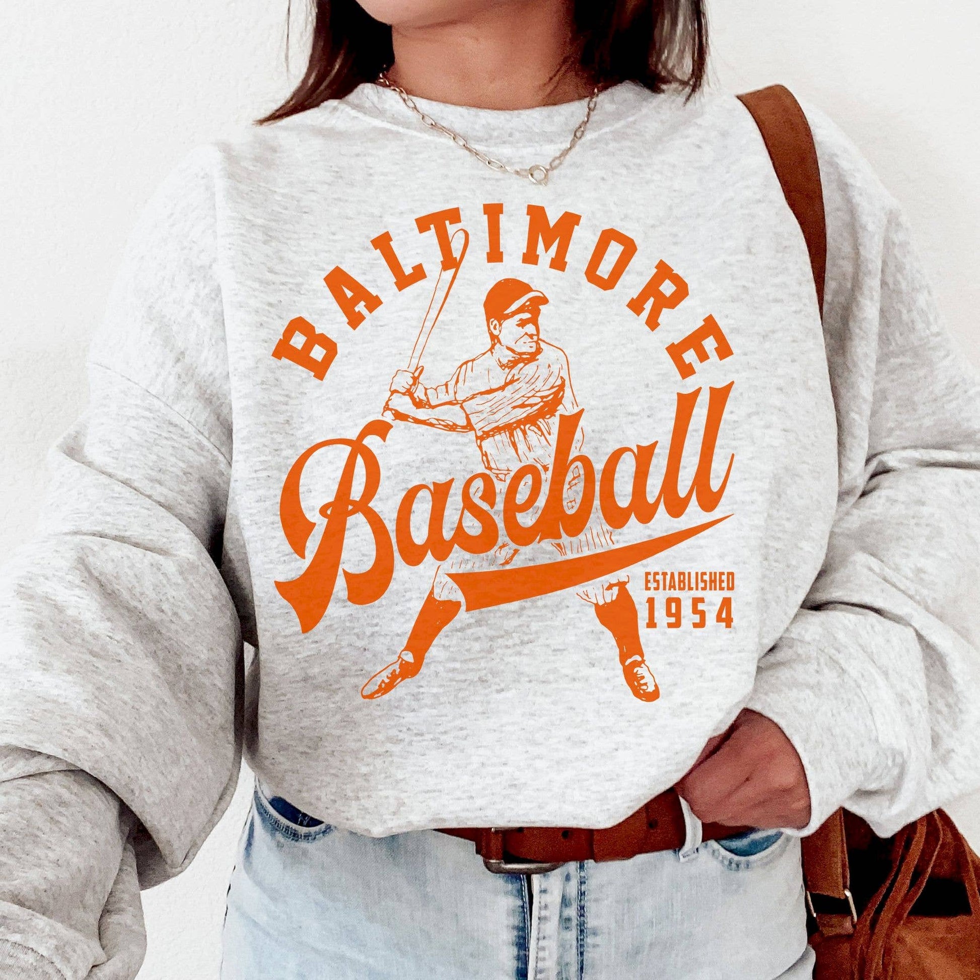 Vintage Baltimore Oriole Sweatshirt, Retro 1954 Baseball  Sw Unisex T-shirt, Sweatshirt, Hoodie, Long Sleeve Tee - T-Shirt, Sweatshirt, Hoodie