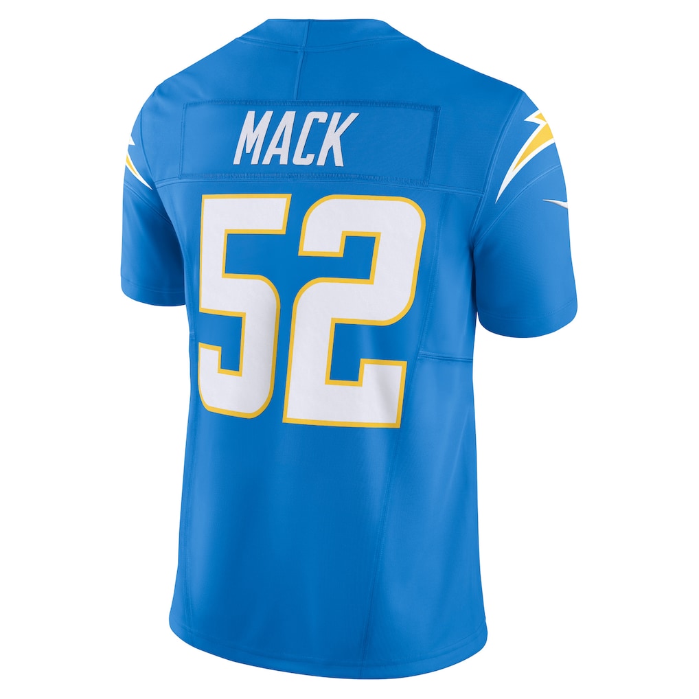 LA.Chargers #52 Khalil Mack Powder Blue Vapor F.U.S.E. Limited Jersey football jersey product view 1