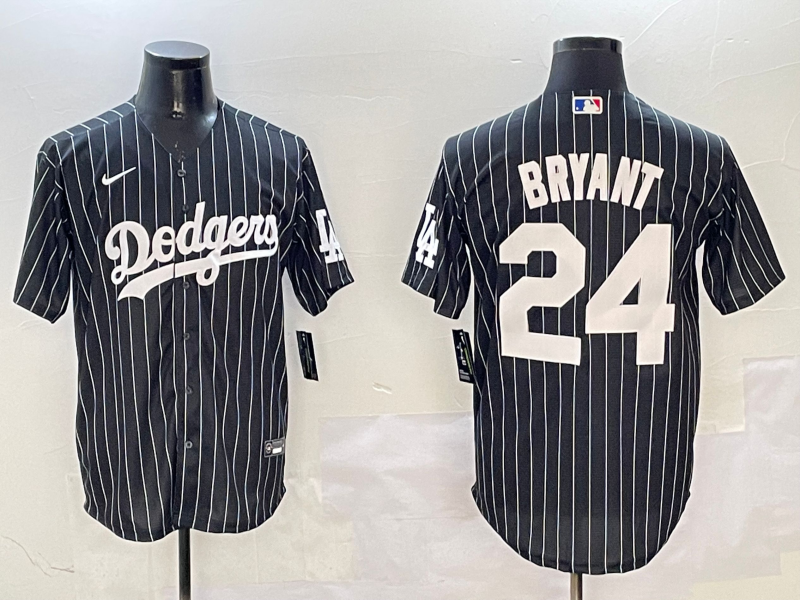 Men's Los Angeles Dodgers Kobe Bryant #24 Black Alternate Limited Player Jersey1 basketball jersey product view 1