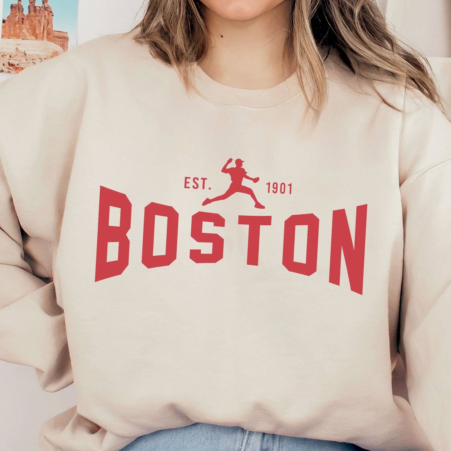 Vintage Retro Boston Red Sox Crewneck Sweatshirt For Women Unisex T-shirt, Sweatshirt, Hoodie, Long Sleeve Tee - T-Shirt, Sweatshirt, Hoodie