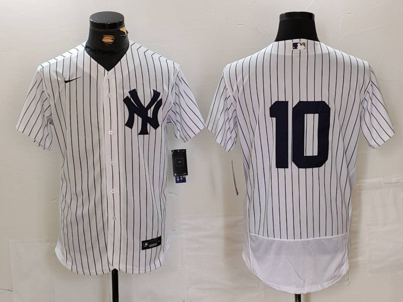 Men's New York Yankees Phil Rizzuto #10 White Replica Player Name Jersey baseball jersey product view 1