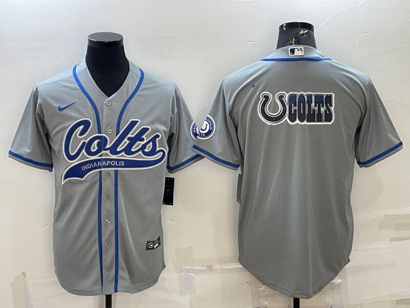 Men's Indianapolis Colts Gray Game Jersey football jersey product view 1