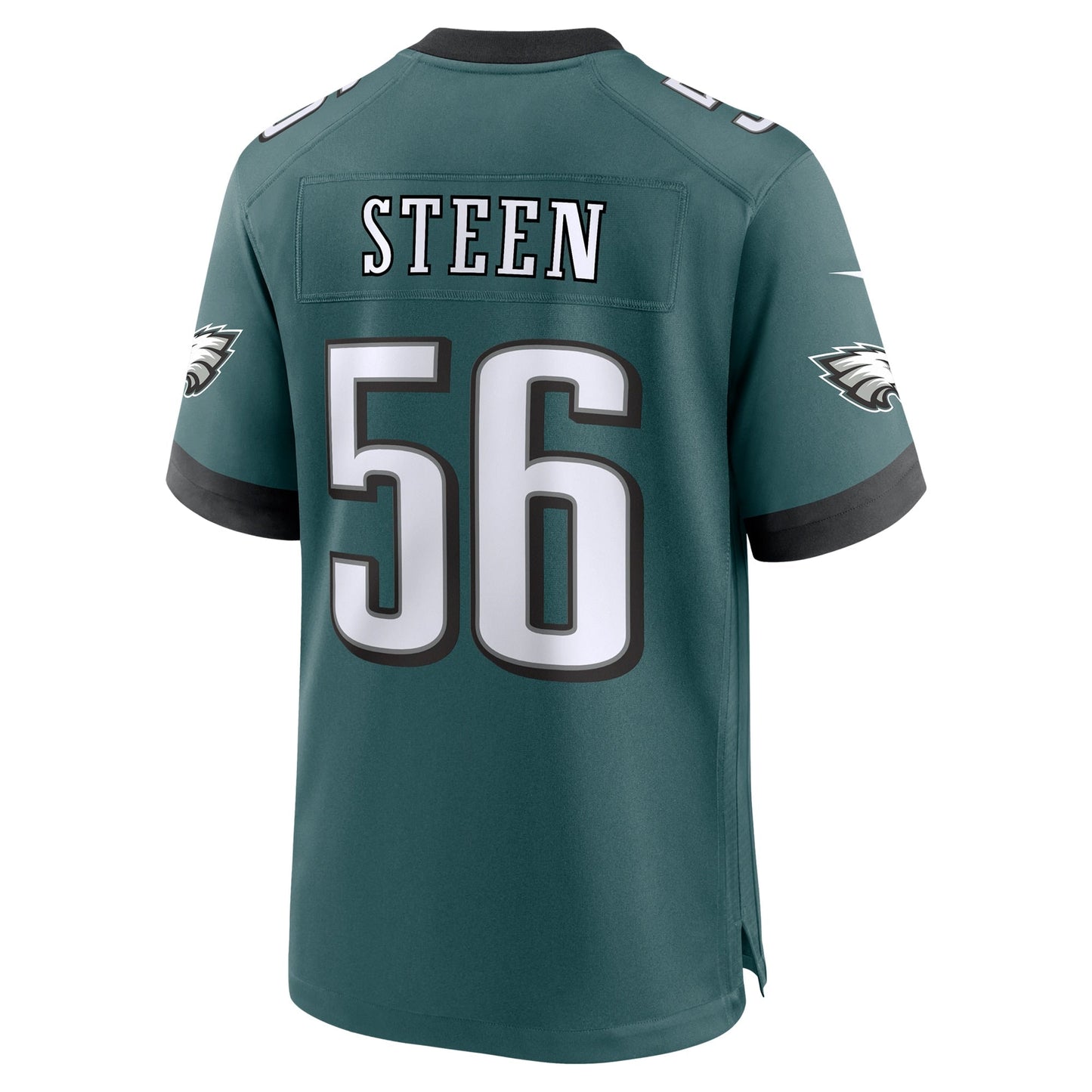 Tyler Steen Philadelphia Eagles Team Game Jersey - Midnight Green football jersey product view 3