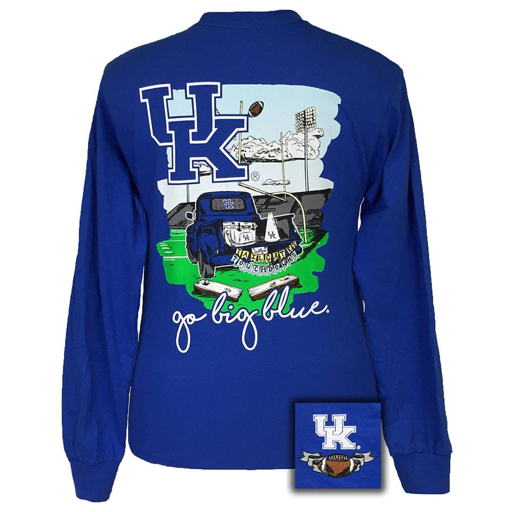 Tailgates and Touchdowns Kentucky Royal Long Sleeve Unisex T-shirt, Sweatshirt, Hoodie, Long Sleeve Tee - T-Shirt, Sweatshirt, Hoodie