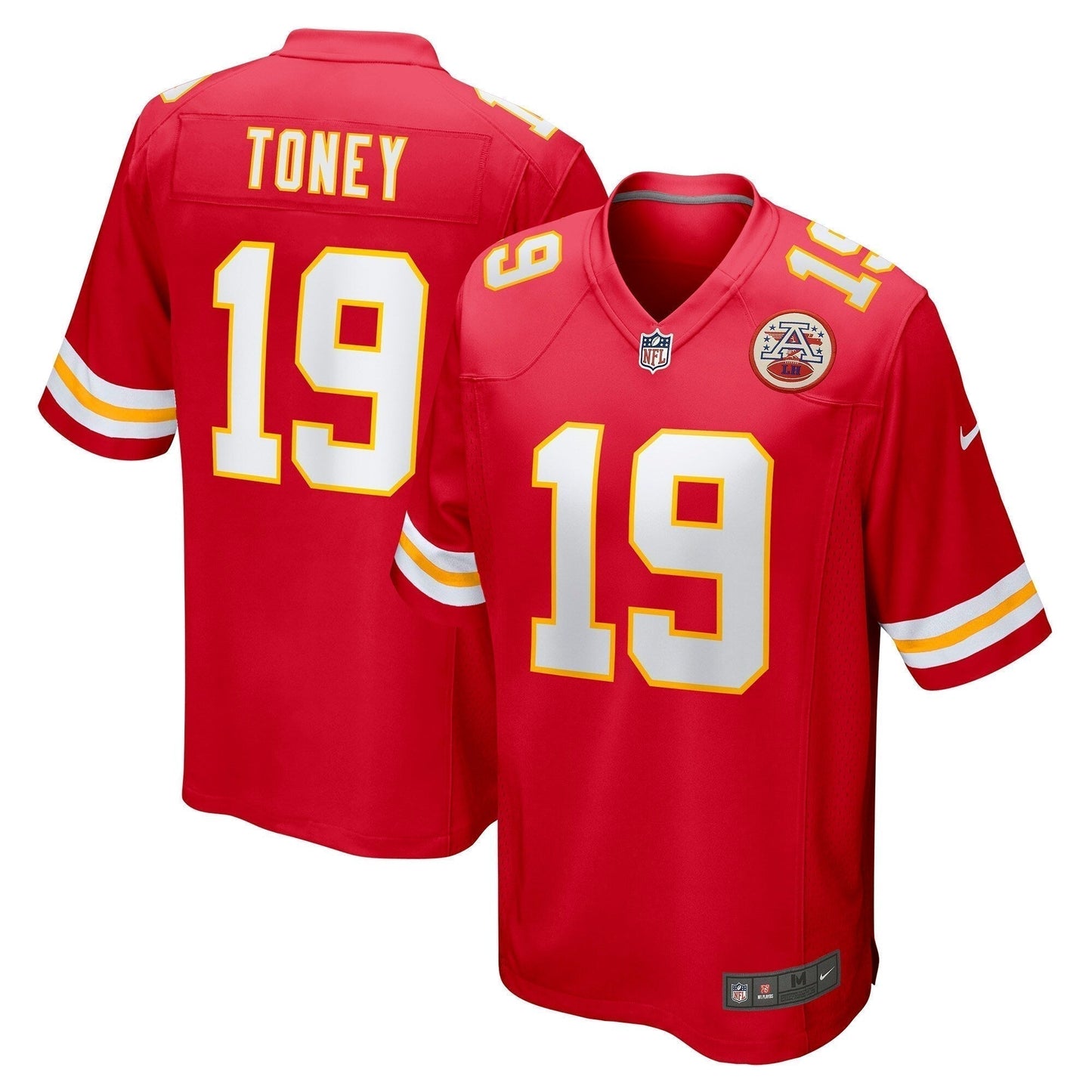Kadarius Toney Kansas City Chiefs Game Jersey - Red football jersey product view 1