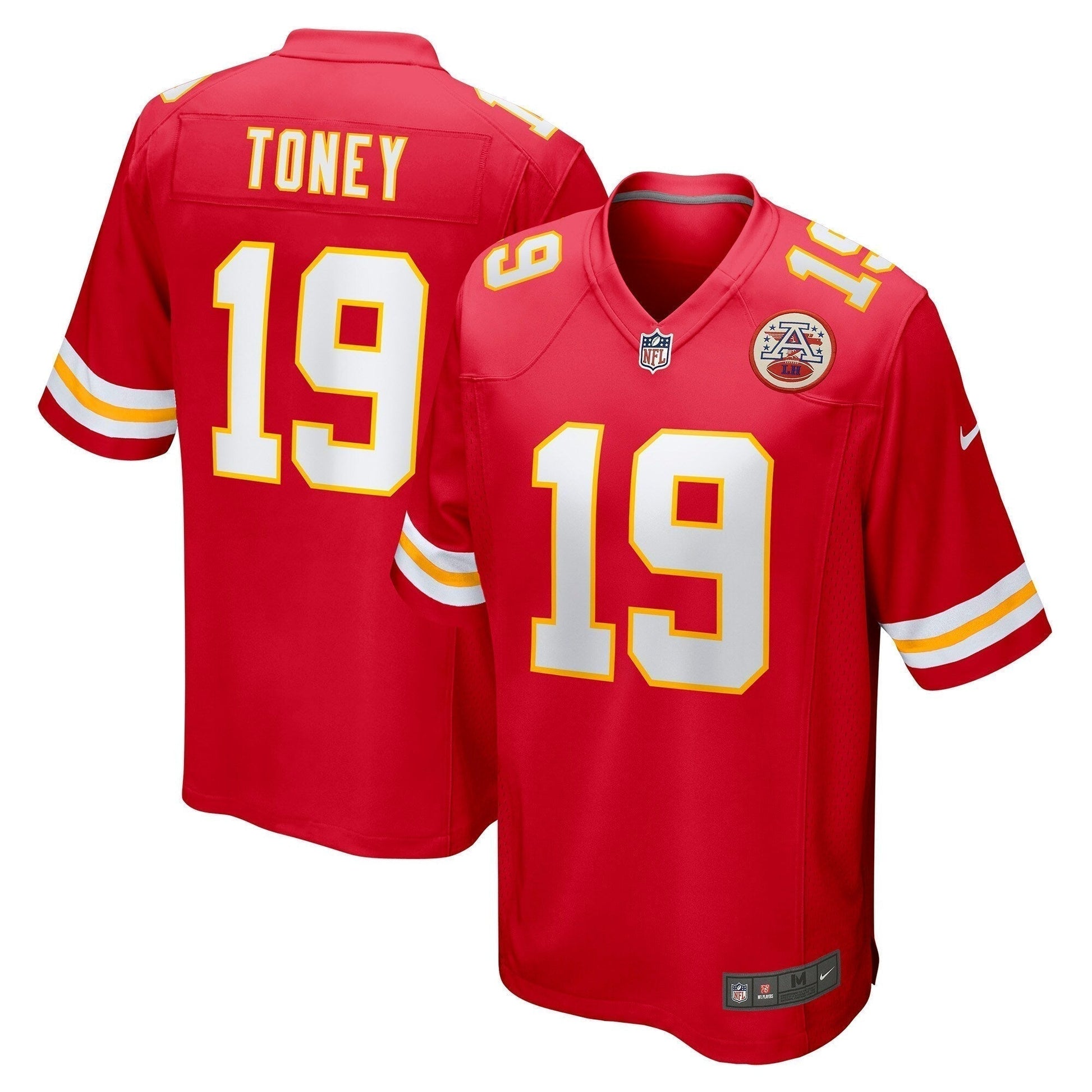 Kadarius Toney Kansas City Chiefs Game Jersey - Red football jersey product view 1