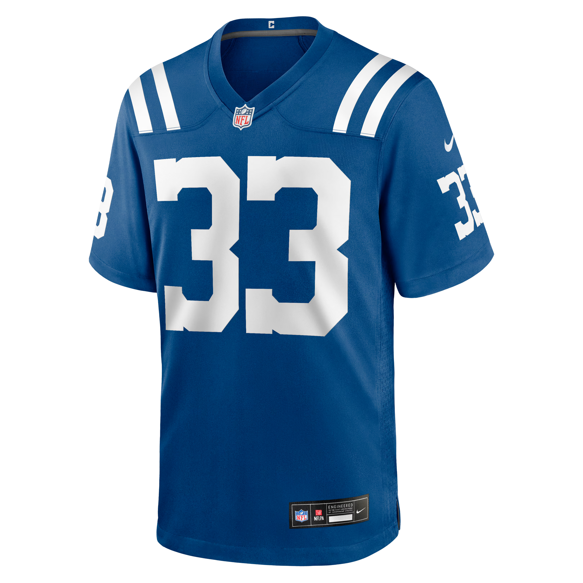 Indianapolis Colts Mike Hilton Royal Team Game Jersey football jersey product view 1