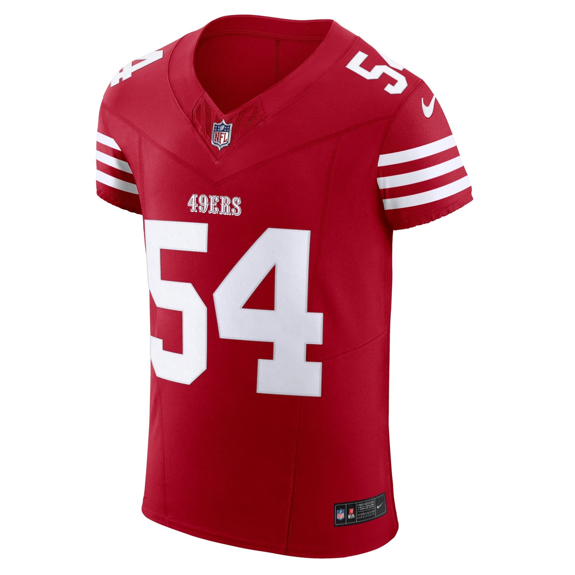 San Francisco 49ers Fred Warner Scarlet Vapor F.U.S.E. Elite Jersey football jersey product view 1