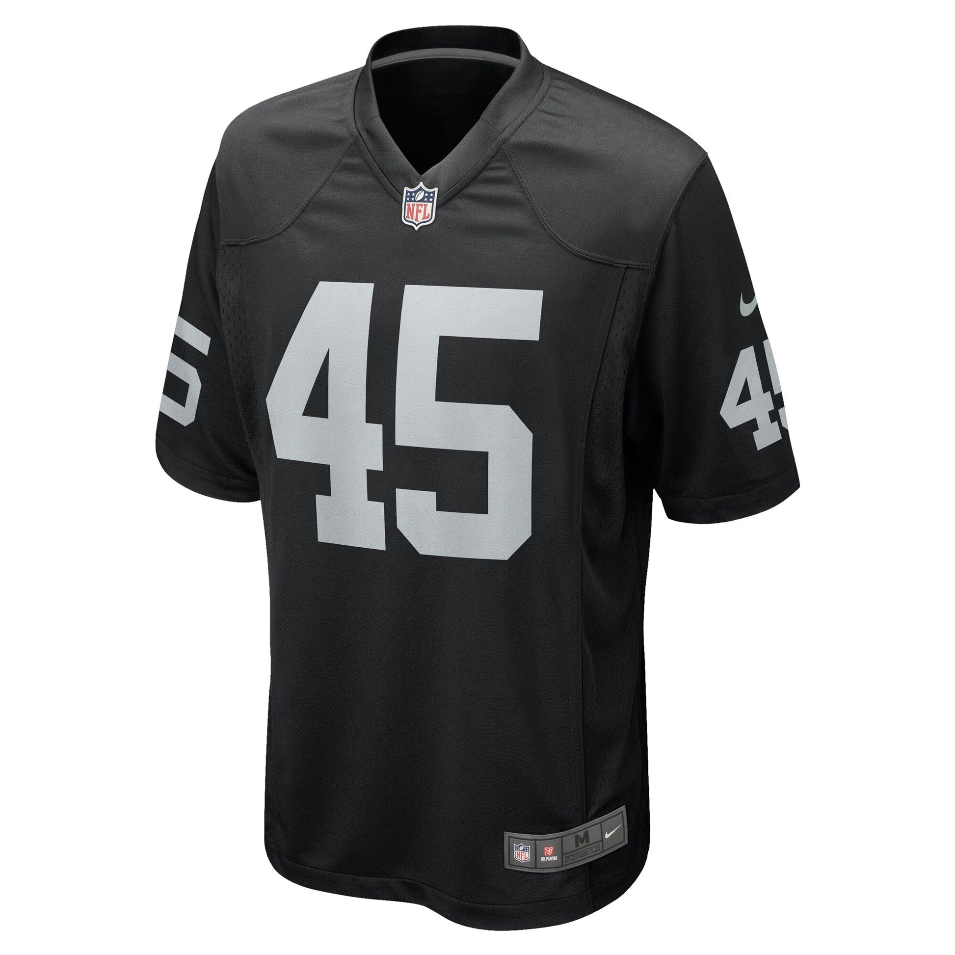 Jaquan Johnson Las Vegas Raiders Game Jersey - Black football jersey product view 2