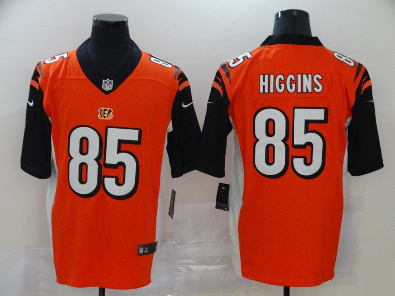 Men's Cincinnati Bengals Tee Higgins #85 Orange Game Jersey1 football jersey product view 1