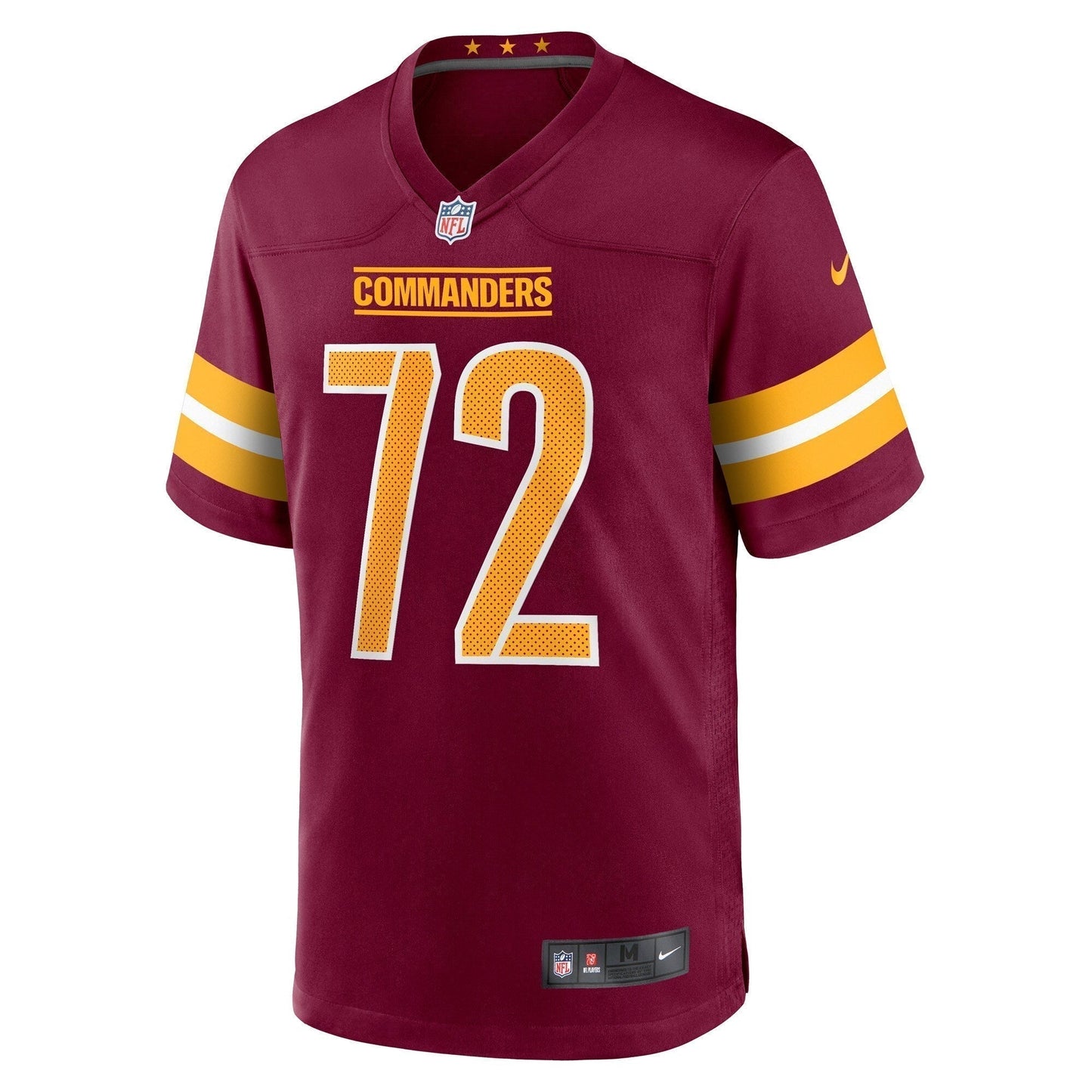 Charles Leno Jr. Washington Commanders Home Game Jersey - Burgundy football jersey product view 2