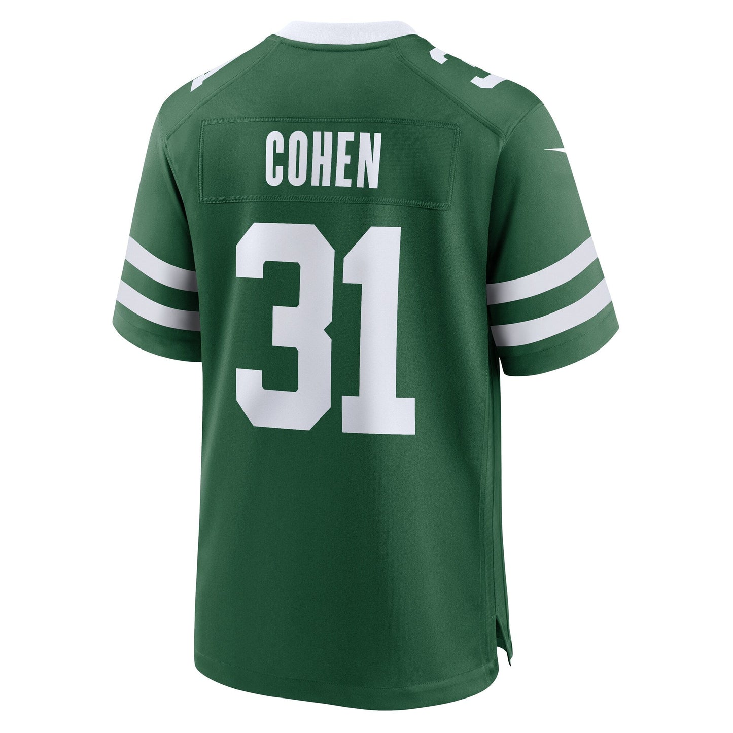 Tarik Cohen New York Jets Team Game Jersey - Legacy Green football jersey product view 3